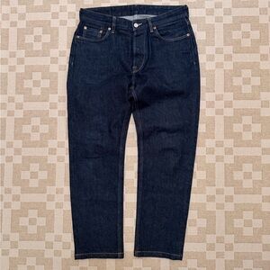 Buck Mason Ford Standard 14oz Double Dipped Denim Dark Wash Jeans Size 34x29